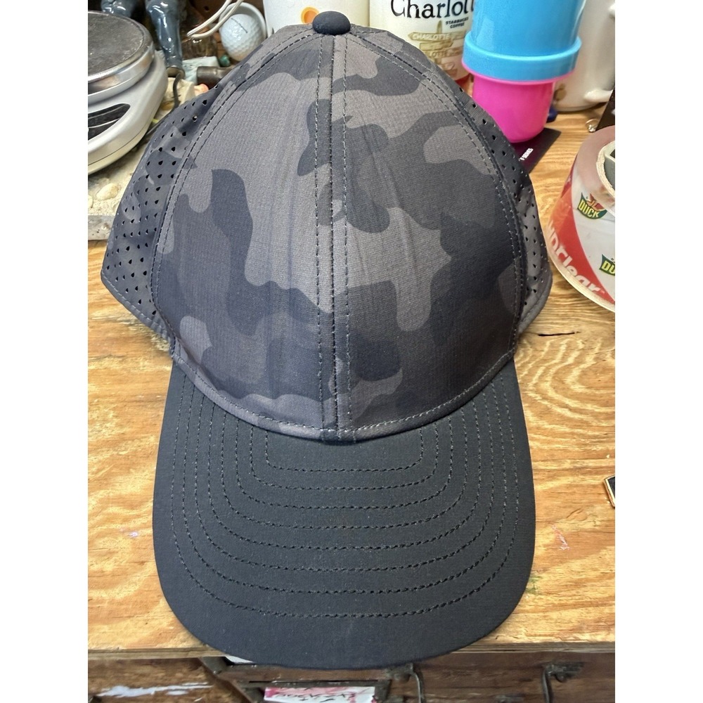 Melin A-GAME HYDRO Snap Back Cap Dark Grey Camo Hat Outdoor Beach 58cm